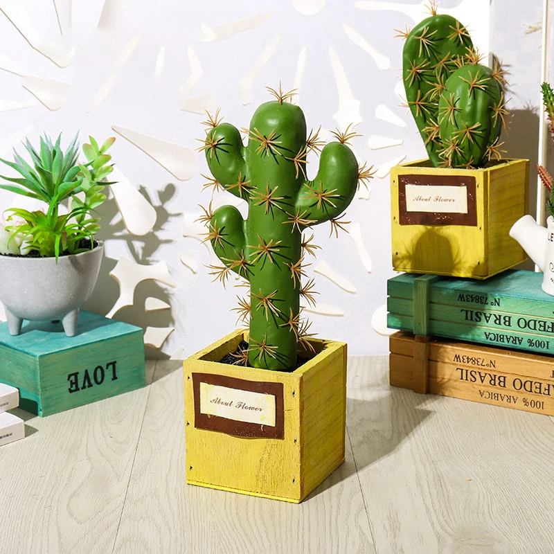 Украшение кактус бонсай Искусственные суккуленты искусственные растения с