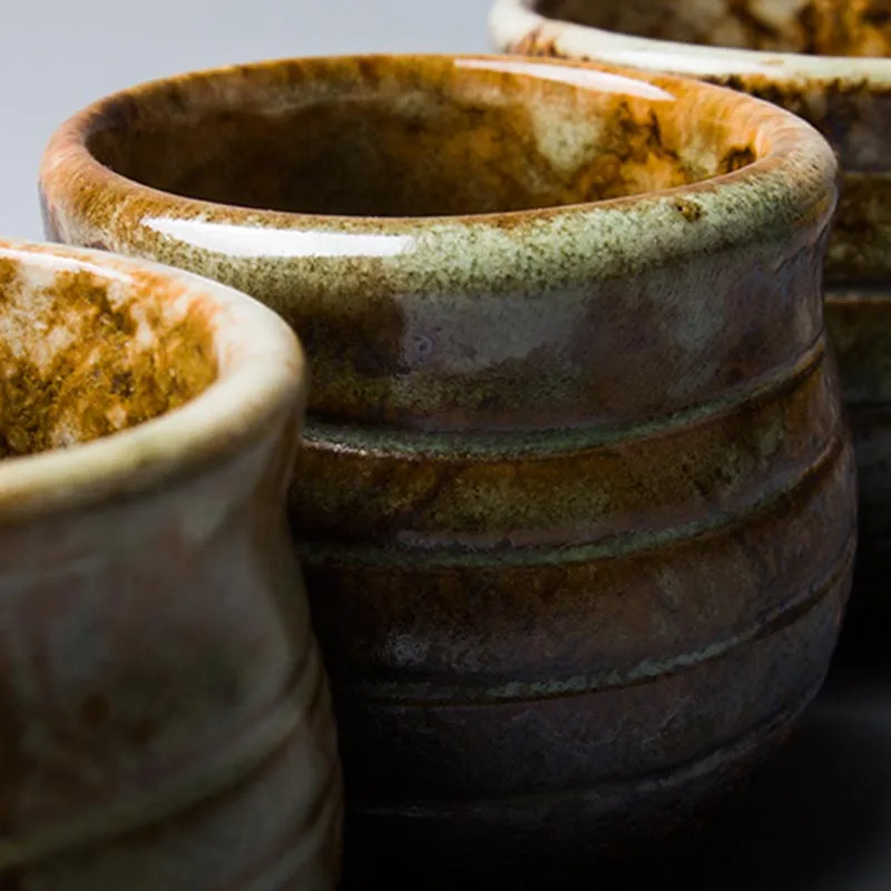 Грубая керамическая чашка для чая ручной работы 40 мл | Дом и сад