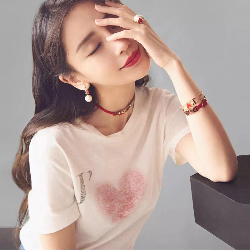 Новинка 2020 свободная популярная футболка с круглым вырезом и принтом надписей