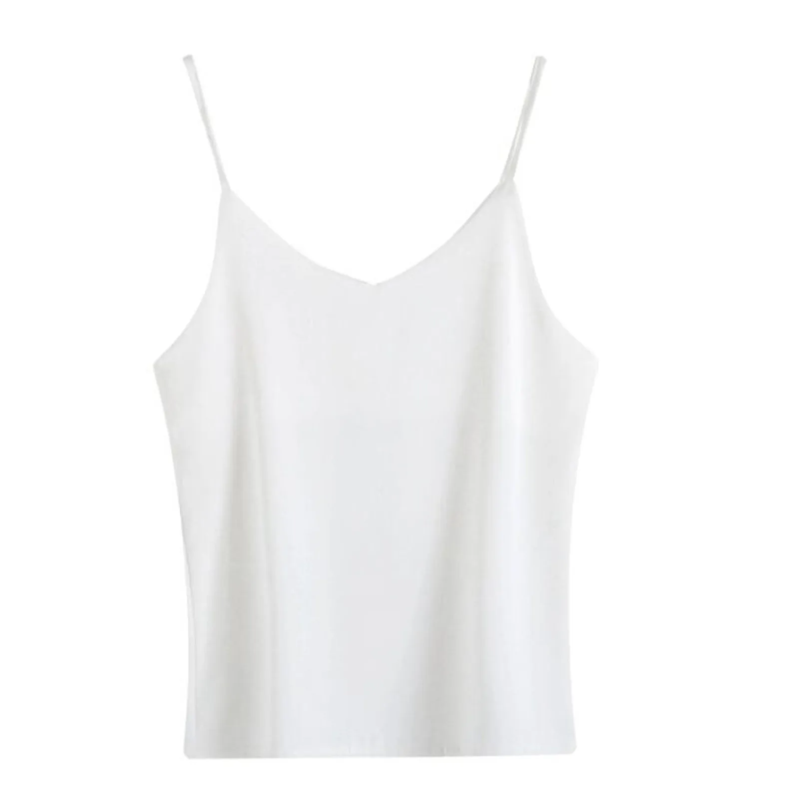 

Fashion Tanks Women V-Neck Casual Sleeveless Solid Camis Vest Loose Tanks Tops Female Harajuku Summer Clothes