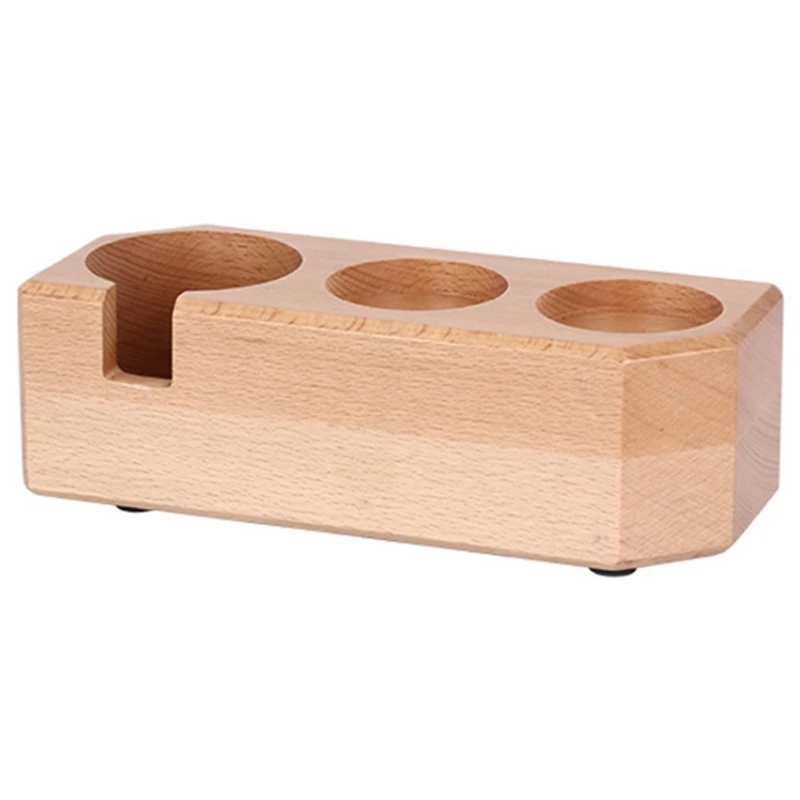 

Espresso Coffee Powder Holder Wooden Filling and Pressing Holder Powder Pressing Pad Handle Pressing Powder Holder