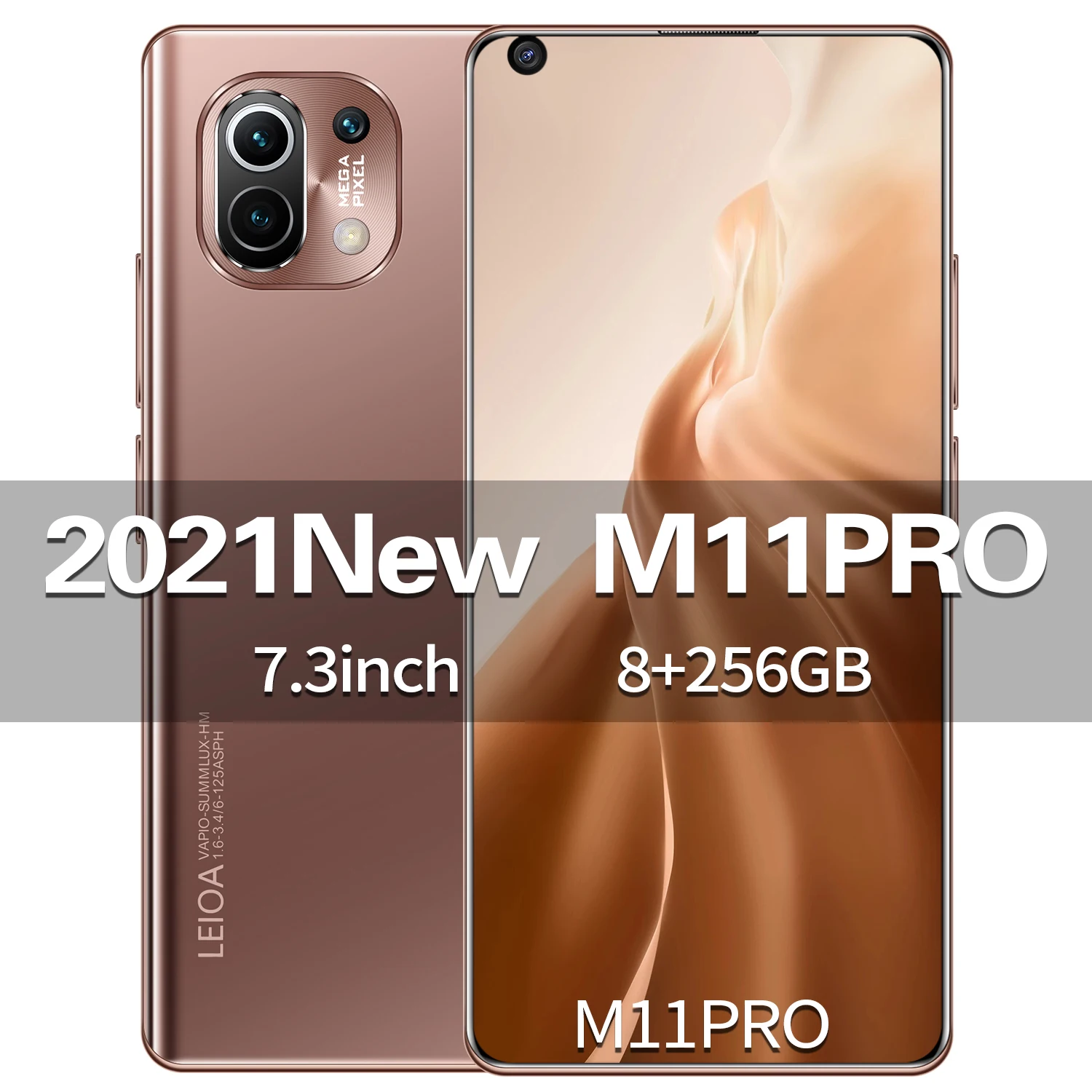 

M11 PRO fingerprint unlocking 7.3-inch high-definition large screen Android 10.0 large capacity 256G long standby battery phone