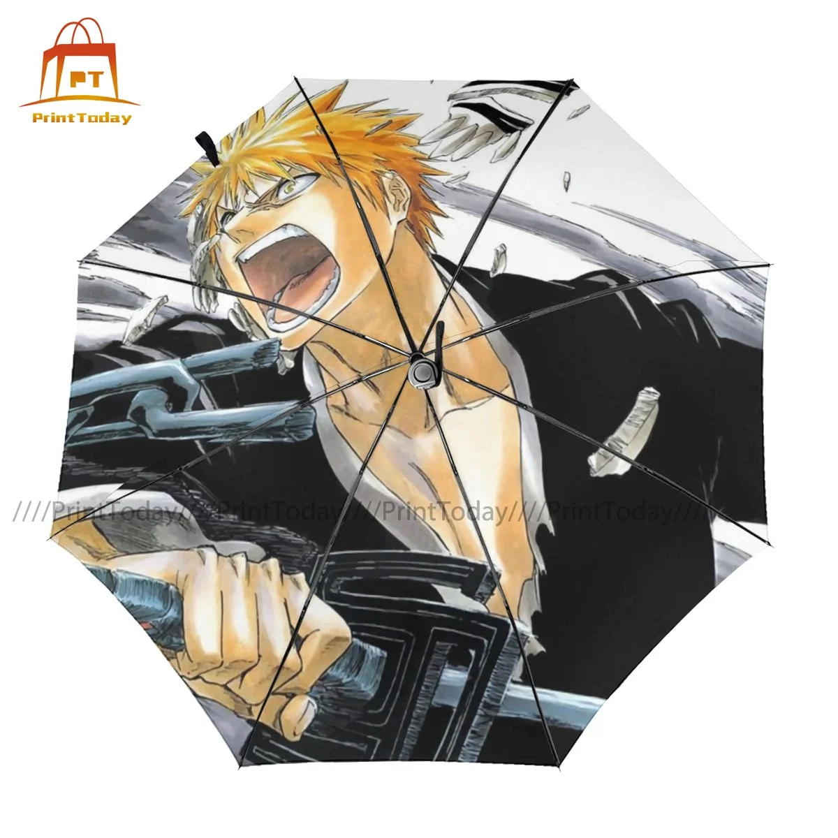 

Bleach Hollow Umbrella Elegant Folding Umbrella Painting Car Windshield Automatic Umbrella