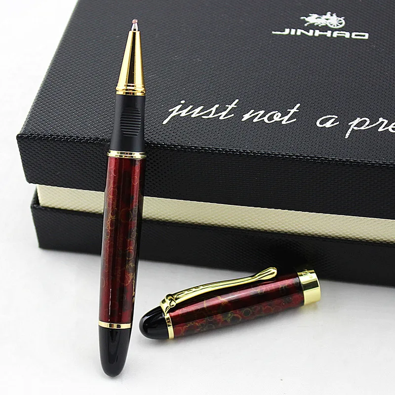 JINHAO X450 Красивая деловая Красная Средняя шариковая ручка, новая офисная деловая школьная Ручка для письма