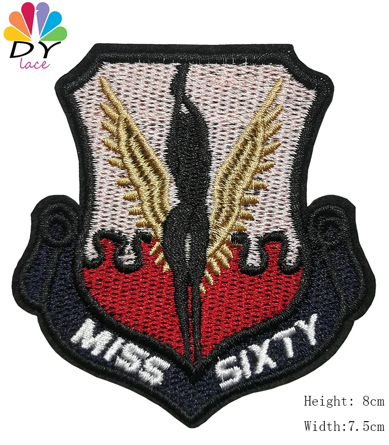 Новая черная кожа да звезда номер вышитые нашивки для одежды железа на одежду