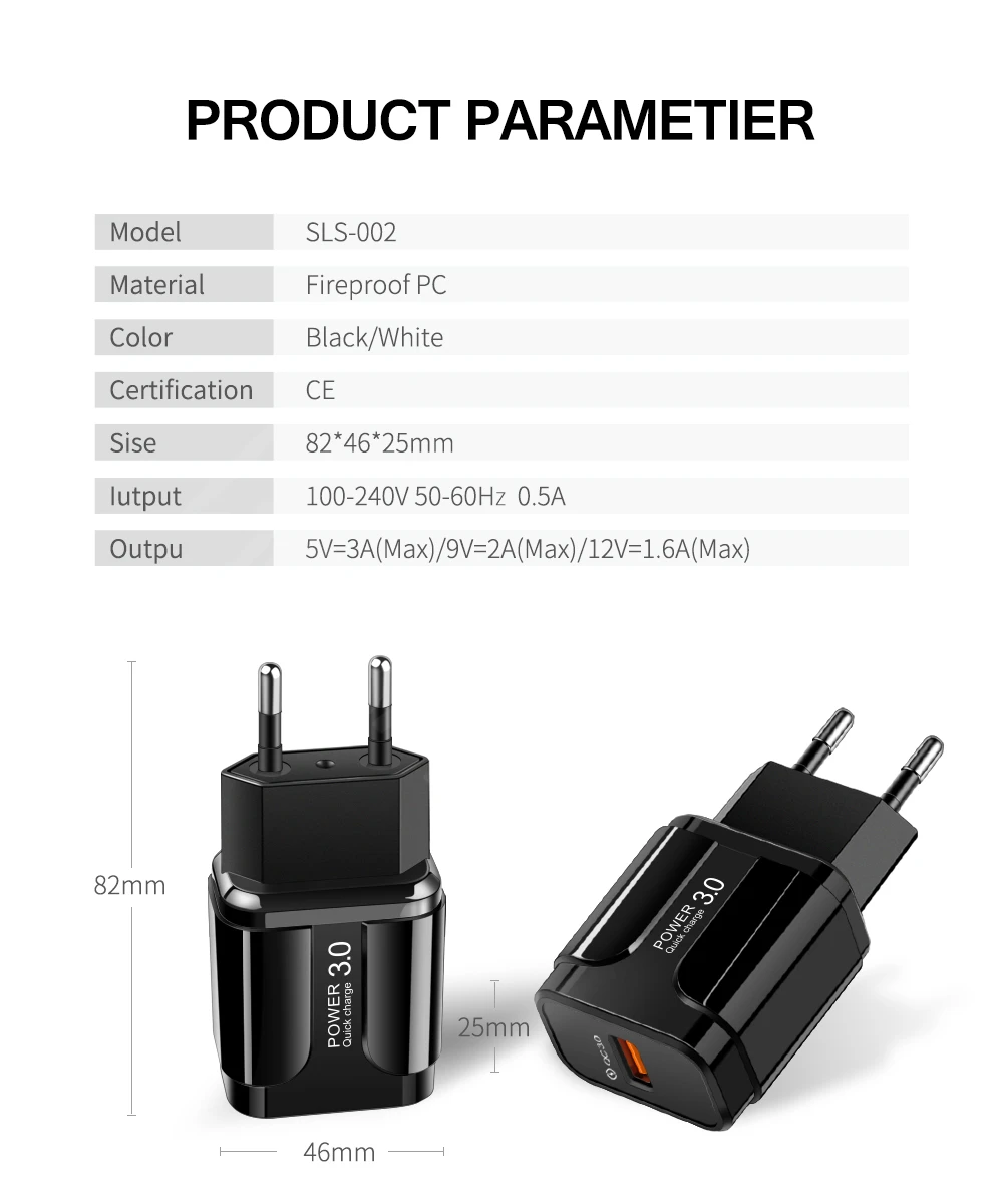 Rexxar USB зарядное устройство Быстрая зарядка 3,0 настенный адаптер для iphone 6 7 XR samsung S10 мобильный телефон портативное зарядное устройство QC 3,0