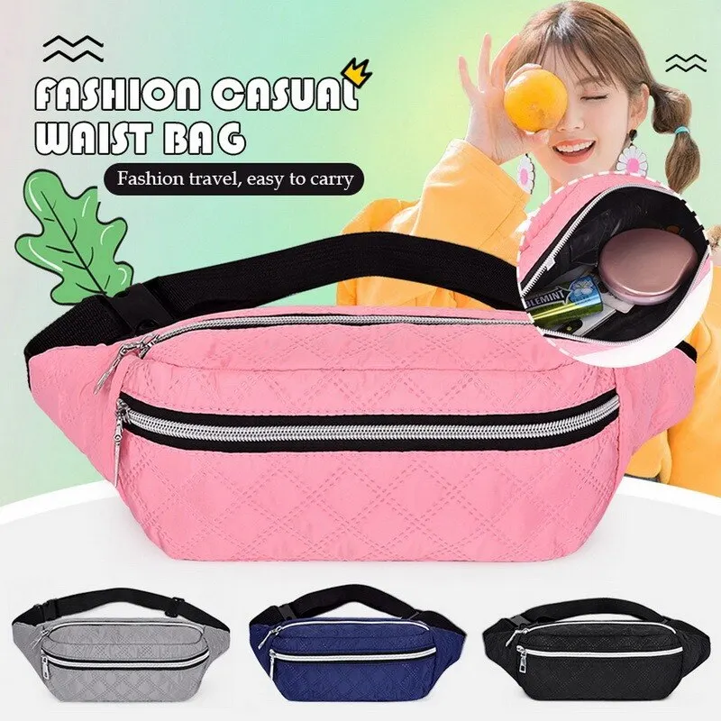 

Поясная Сумка для женщин 2021, Холщовая Сумка через плечо, поясная сумка для женщин, модная дорожная нагрудная сумка, Дорожная Спортивная пояс...