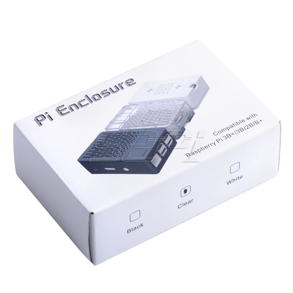 Комплект крышек для корпуса 52Pi ABS черный/белый/прозрачный корпус с радиаторами и