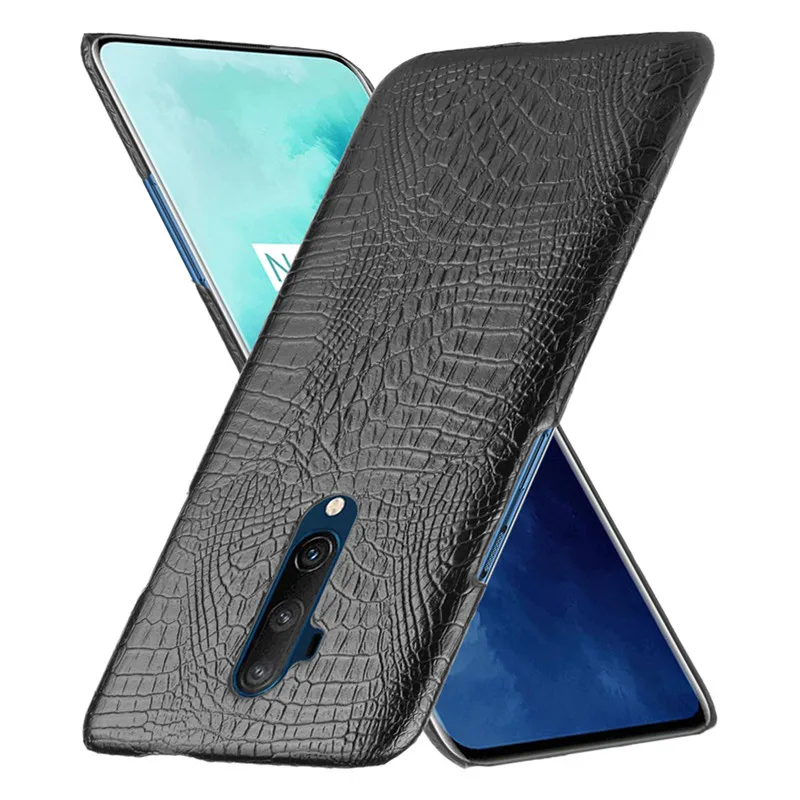One Plus7T Pro Чехол для OnePlus 7T чехол Роскошный PC жесткий TPU PU крокодиловый телефона