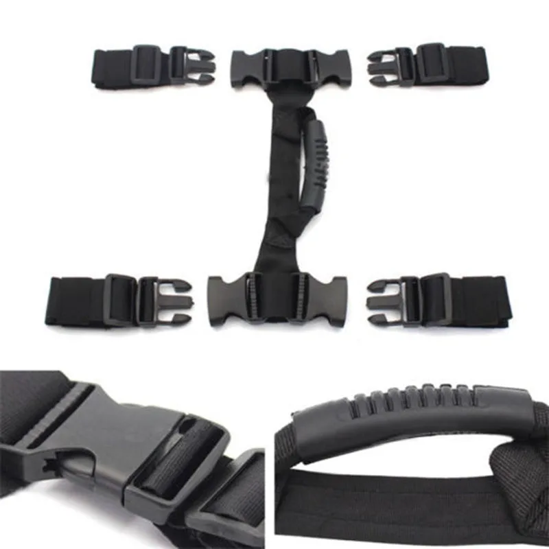 Черные мотоциклетные Боковая ручка веревка подходит для B MW /YAMA HA/СУ zuki Алюминий