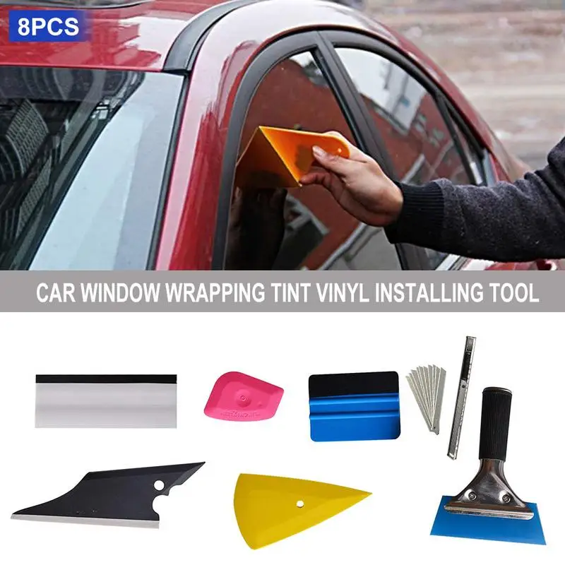 8 шт./компл. Защитная пленка для автомобильного стекла тонировка окна автомобиля