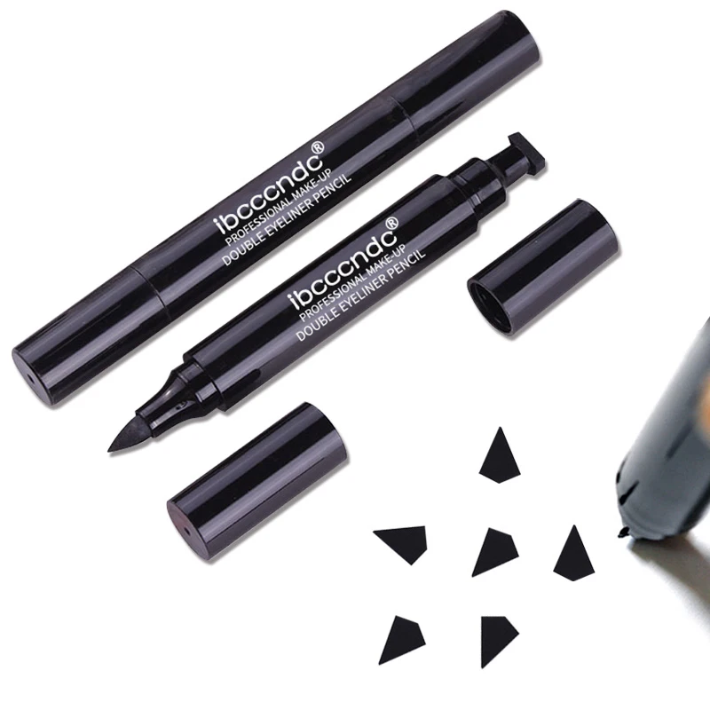 2 In1Black жидкая подводка для глаз маркер Карандаш Водонепроницаемый
