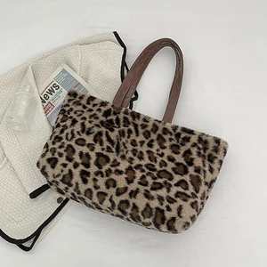 Retro Female Shoulder Bag Creative Zebra Leopard Print Design Casual Shoulder Bag Women Large Capacity Handbags