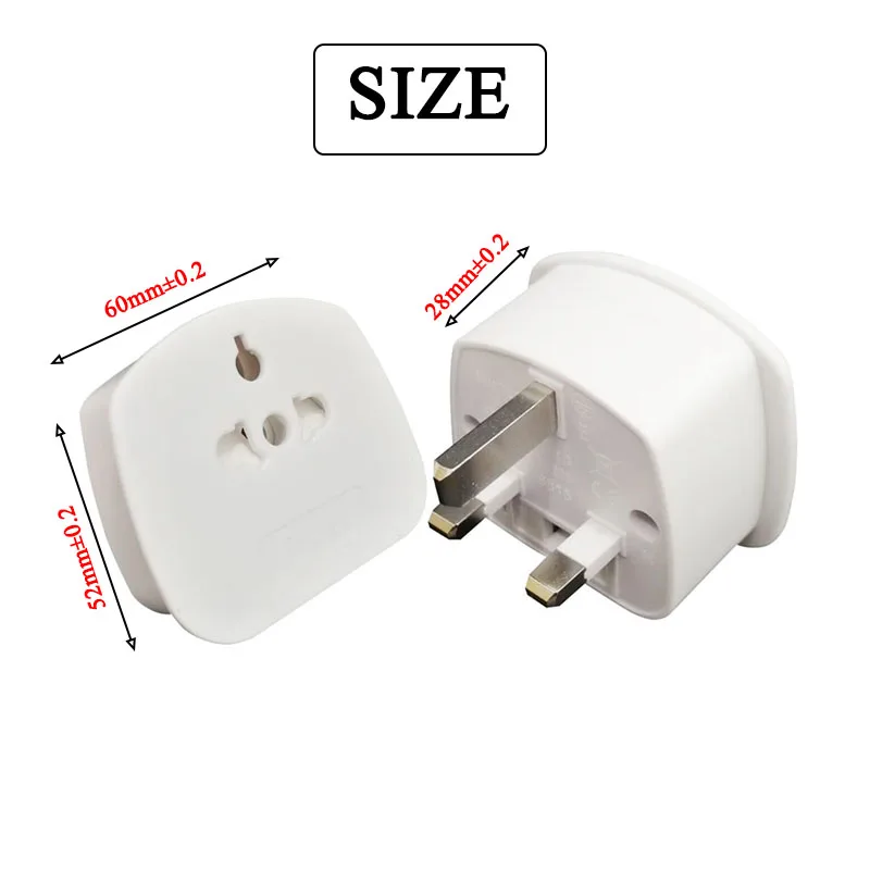 Адаптер US EU to UK портативный дорожный настенный адаптер переходник-розетка