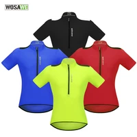wosawe mens summer cycling jersey short sleeve mtb bike jersey bicycle printing shirt sportswear ciclismo clothing