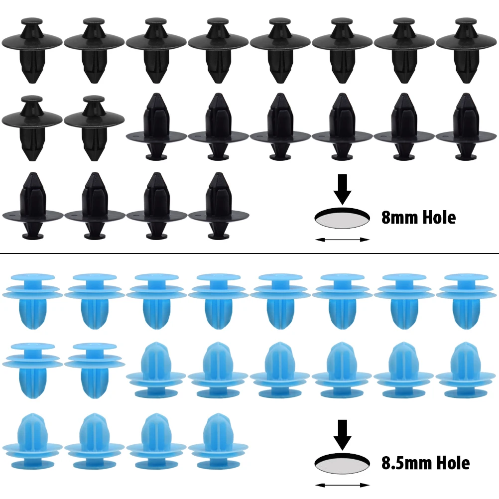 100 шт. 5 размеров авто крепеж автомобильный штифт заклепки отделка литье зажимы