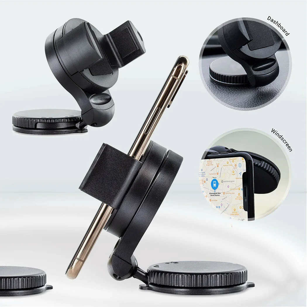 

​360°Rotation Bracket Windscreen Accessories Black Holder Mobile Phone