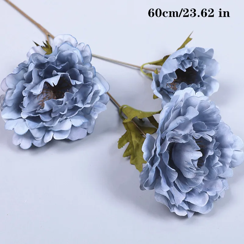 

Искусственные цветы EQIANAO синего цвета