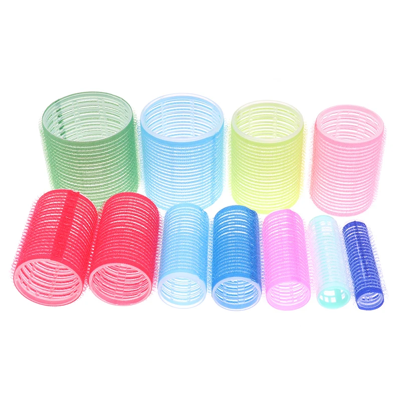

Hot Sale 6 Pcs/Set Multi Size Random Color Large Self Grip Hair Rollers Pro Salon Hairdressing Curlers Hair Salon Tools
