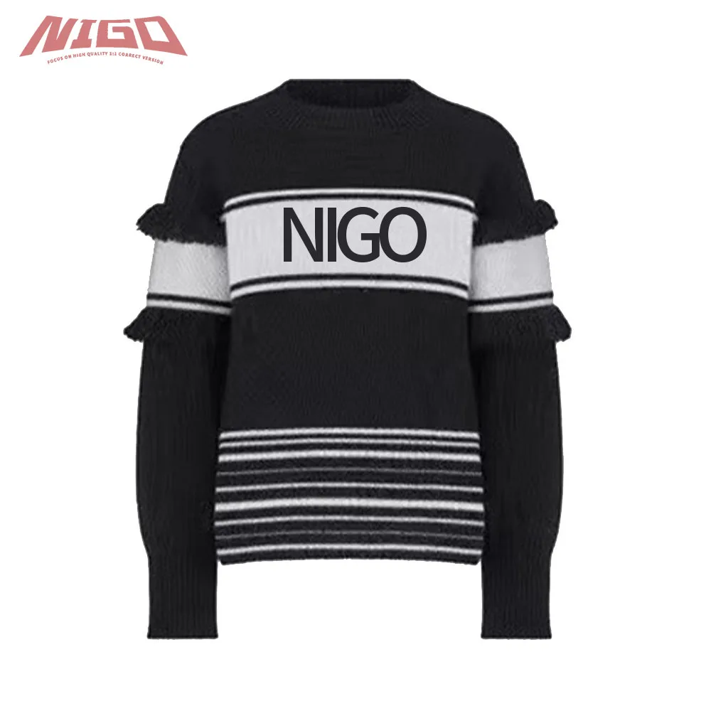 

NIGO Ms 21ss Women's Autumn And Winter Fringed Pullover Sweater #nigo55544