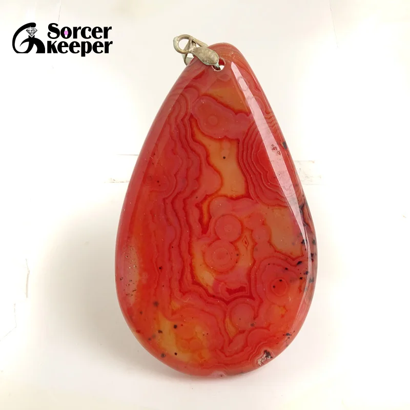 Подвески из натурального красного агата, ожерелья, женские кристаллы, лечебные бриллиантовые бусины для изготовления ювелирных изделий BC091