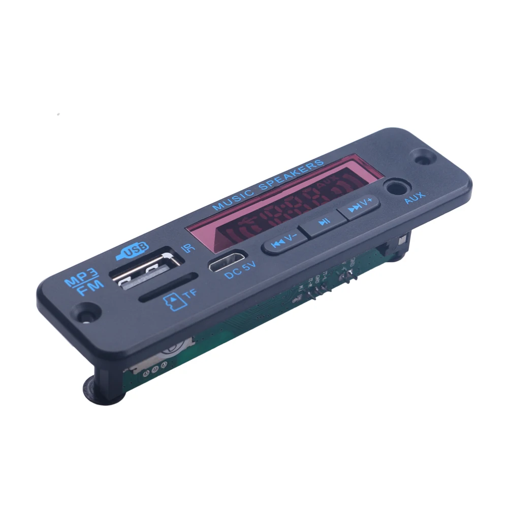 DC 5V 12V Усилитель MP3 декодер плата Bluetooth совместимая с автомобильным плеером V5.0 USB