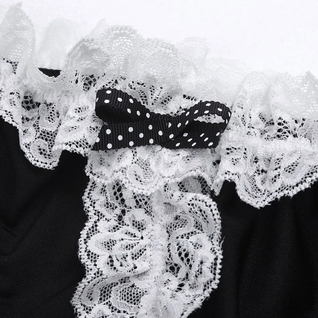 

Men's Sexy Thongs Bowknot Lace PantiesMen's Large Size Pure Color Thongs Sexy Satin Lace Bowknot Thong Panties X5