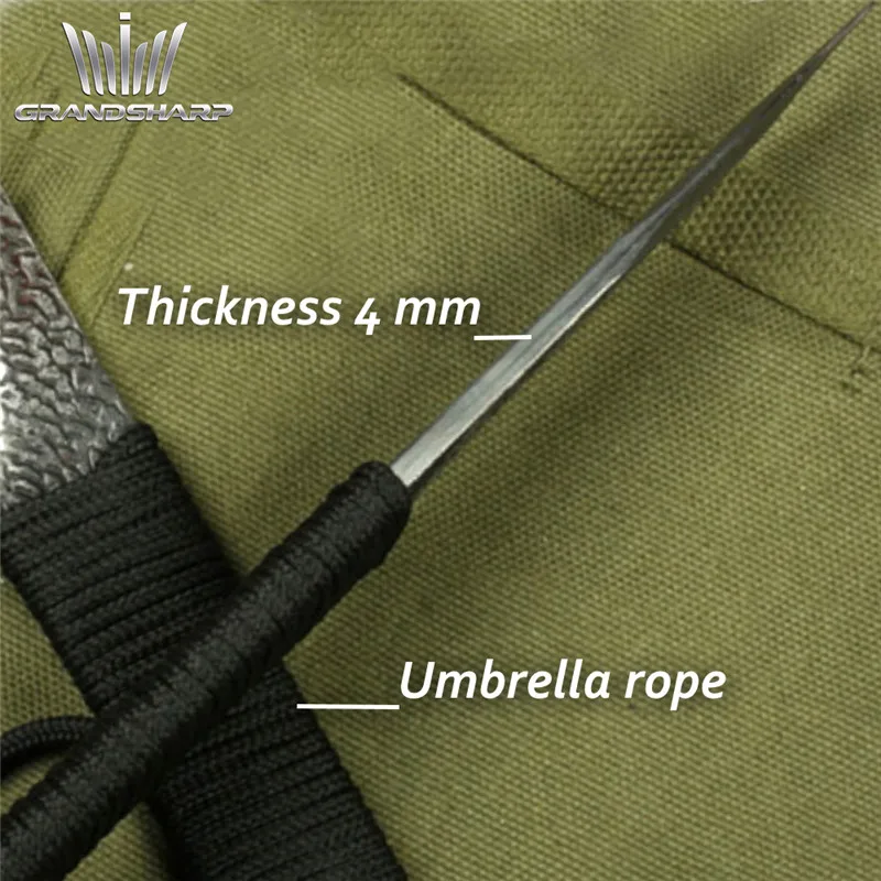 Damascus Hunting Knife Camping Sport Outdoor Gadgets Car Safety Hammer Seat belt Cutter Chef Utility Cutting Peeling Tools New |