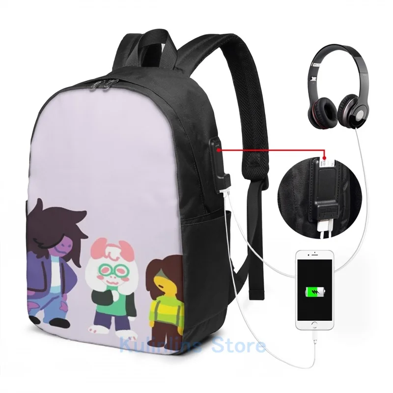 Забавный рюкзак с графическим принтом wittle hewos USB-зарядкой мужские школьные сумки