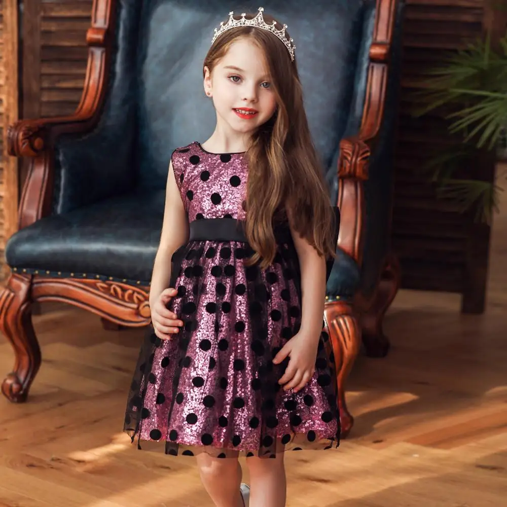 Платья для девочек Платье принцессы маленьких выпускного вечера Очаровательное