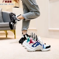 koovan women arched sneakers new 2021 super hot colorful thick bottom surface leisure sports shoes reflective trainers boots