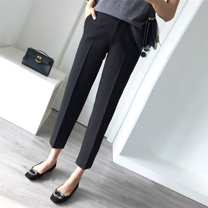 

Брюки женские летние тонкие в офисном стиле, до 5xl, K1523, размера плюс