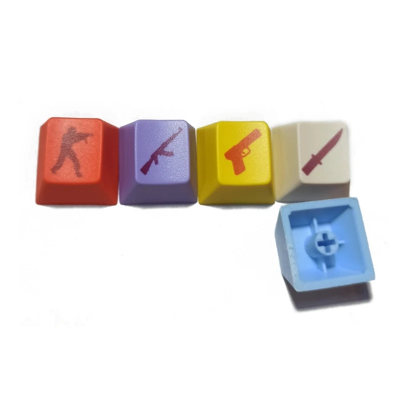 

5Pcs Dye Sub OEM R4 Profile PBT Keycap Gaming Keycaps Key Button CS GO Keycap K3KB