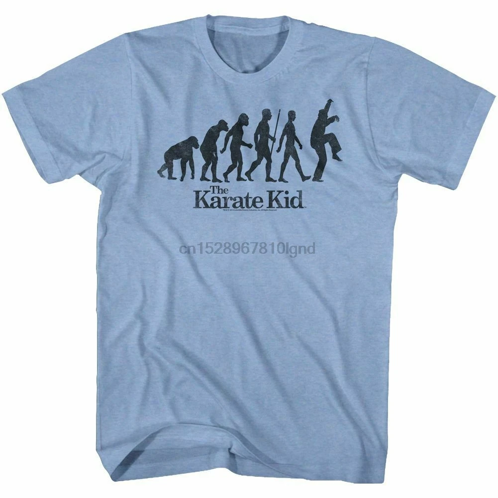 Голубая футболка с принтом светильник каратэ для детей без Evo | Мужская одежда