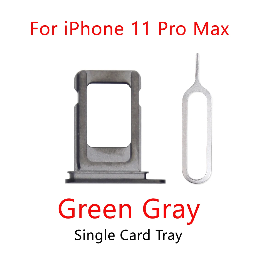 Держатель для SIM-карты iPhone 11 Pro Max 11Pro один двойной адаптер запасные части |