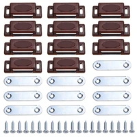 10pcs Magnetic Door Catches Kitchen Cupboard Wardrobe Cabinet Latch Stop Stoppers Self-Aligning Magnet Home Furniture Hardware