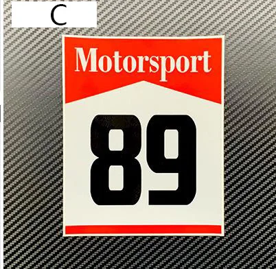 

Наклейка с номером для автомобиля, спортивных гоночных гонок, наклейка с буквами на заказ, боковая наклейка для кузова, графика для Audi BMW Axela Fit GK5 SCIROCCO Focus