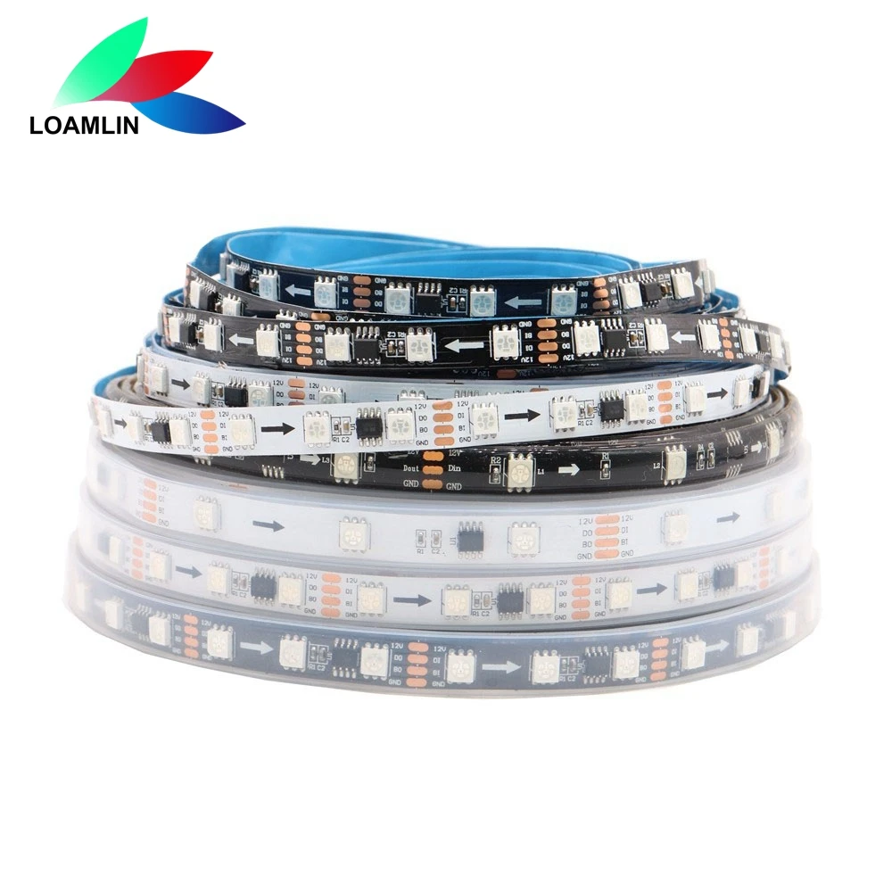 DC12V LB1934 (обновление WS2811) двухсигнальный RGB светодиодный светильник с полосками пикселей индивидуально адресуемый светодиодный 30/60 пикселей/светодиодный s/m
