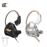 kz edx in ear earphones hifi bass headphone noise cancelling headset for zsx zzax zsn zs10 pro wired mike gamer sport dj phone