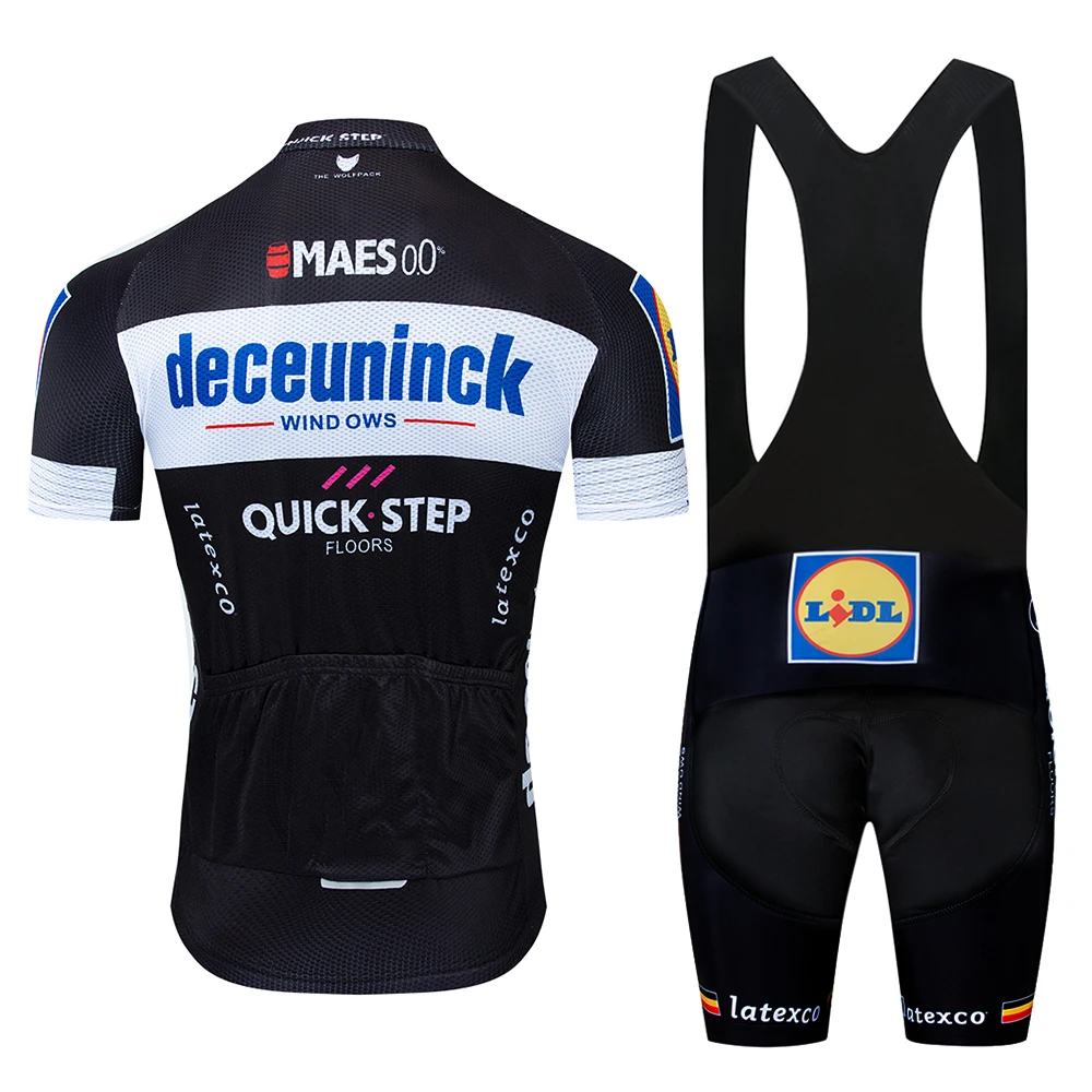 

Pro Team Quick Step Cycling Jersey 9D Pad Bib Set Bike Clothing Ropa Ciclism Bicycle Wear Clothes Men Short Maillot Culotte