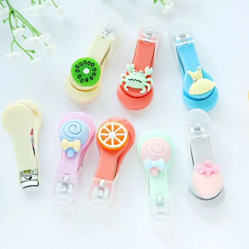 Милый мультфильм фруктовая форма нержавеющая сталь машинка для стрижки ногтей