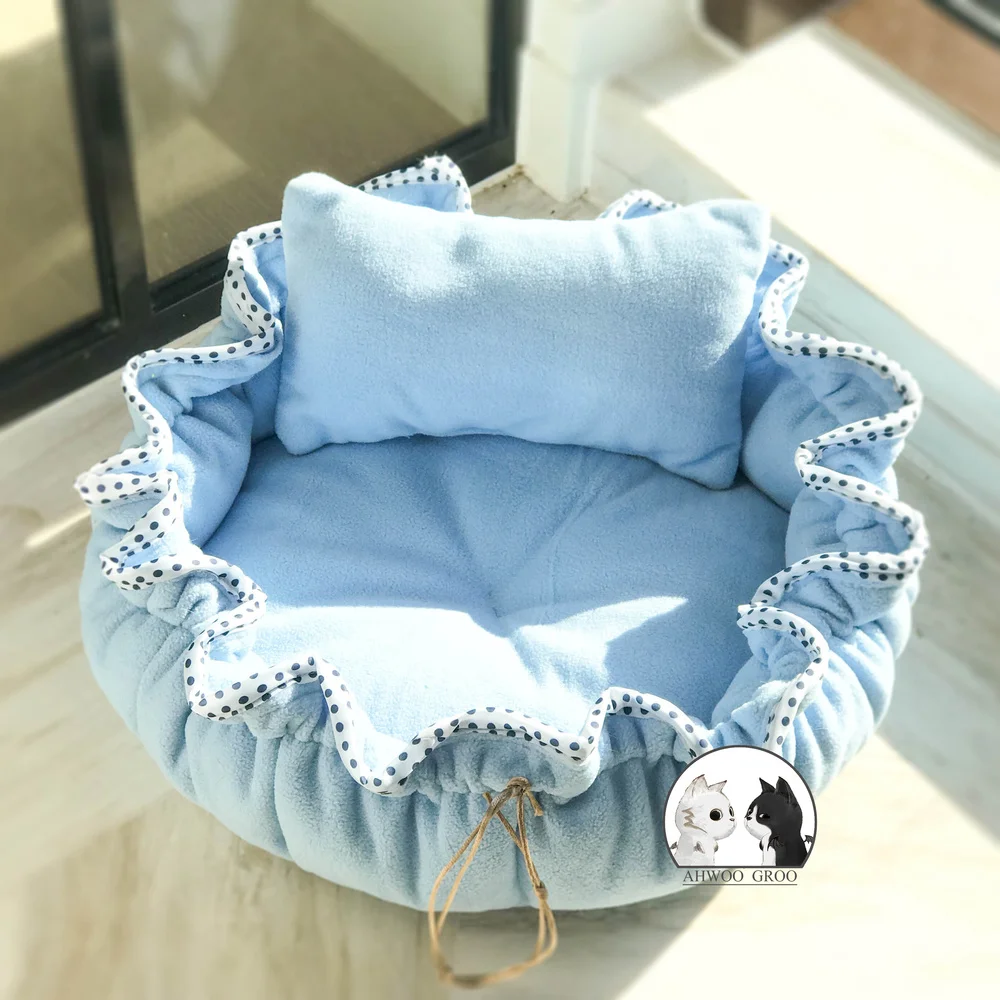 Цветочная кровать для питомца кота деформируемый коврик мягкий теплый спальный