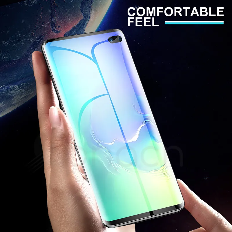 100D полное изогнутое покрытие из закаленного стекла для samsung Galaxy S10 S9 S8 Plus S10e S7 Edge Note 8 9 10 Pro Защитная пленка для экрана