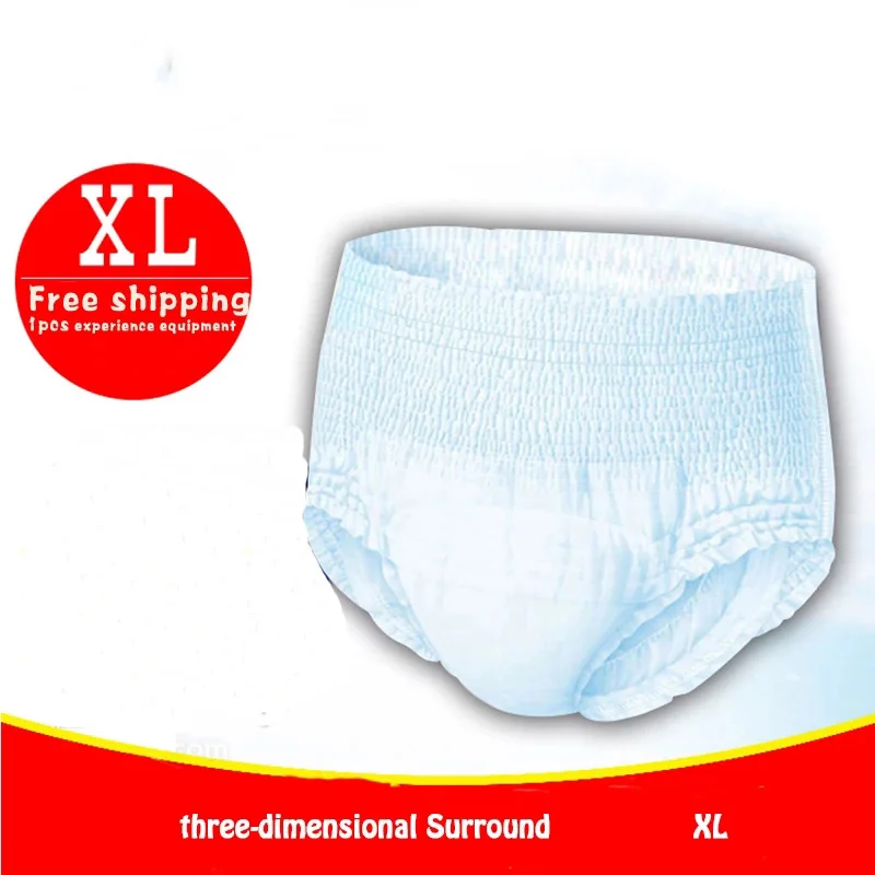 

High Quality Adult Pull-on Pants XL Code 1500ml Super Absorption Underwear Type Diaper Elderly Care Baby Trial Pack 1pcs
