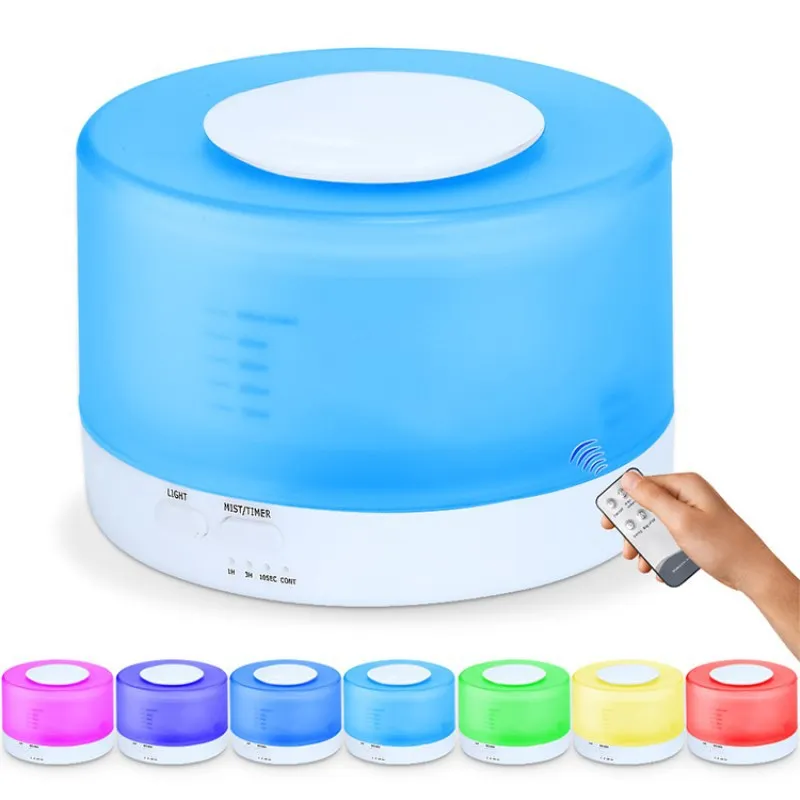 

500ml Aroma Essential Oil Diffuser Night Light, Air Cool Mist Humidifier AUTO Shut Off,Color Changing LED Lights Air Diffuser