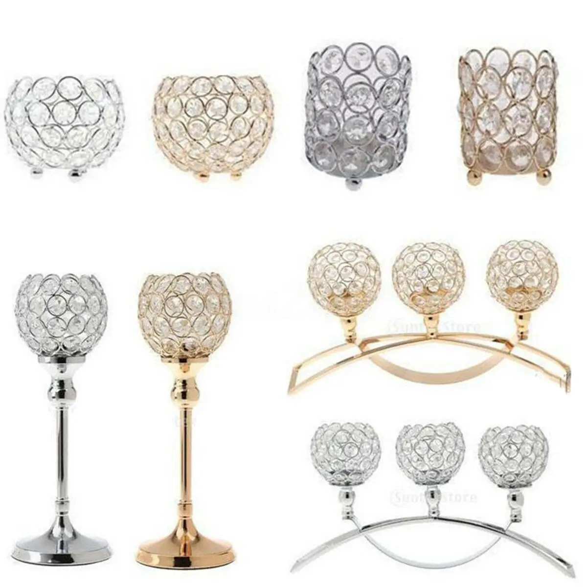 Хрустальный стол для свадебной вечеринки Tealight Votive подсвечник отеля бара