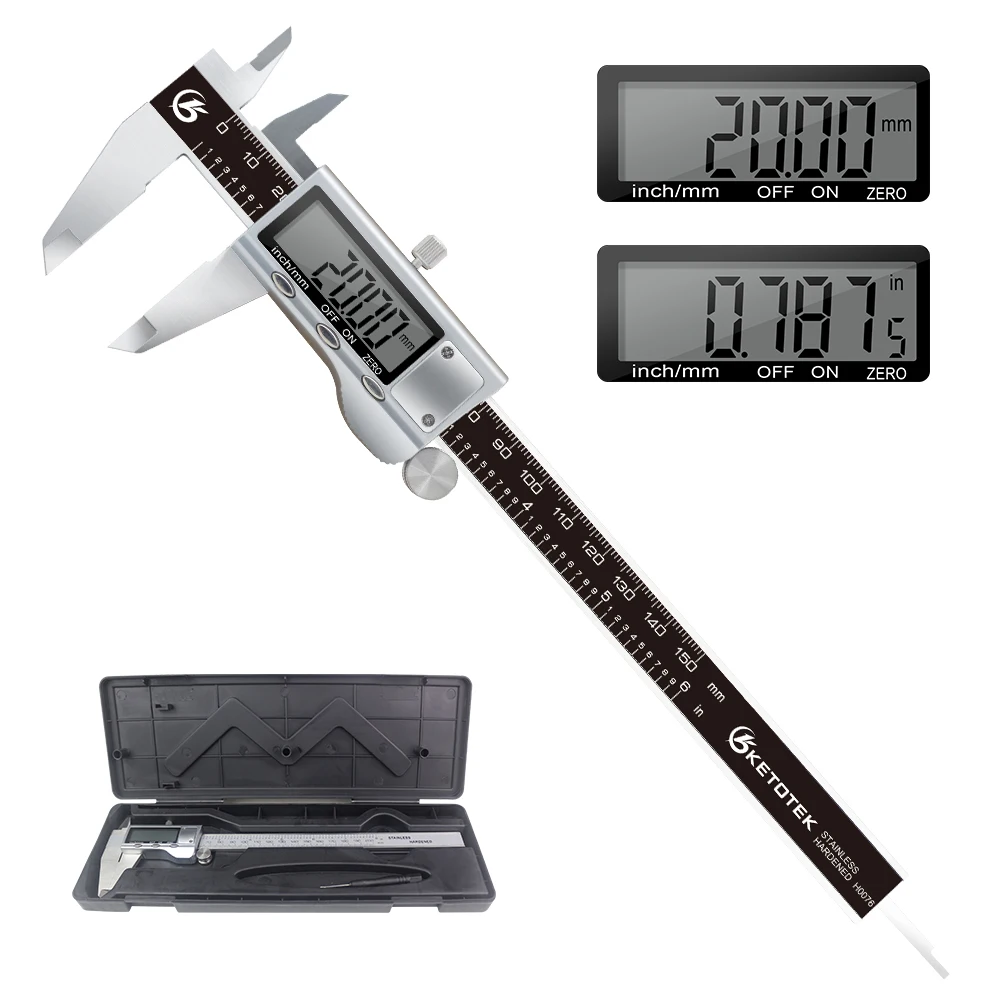 Цифровой штангенциркуль 200 мм/300 мм Электронный из нержавеющей стали 0 01 Ruller