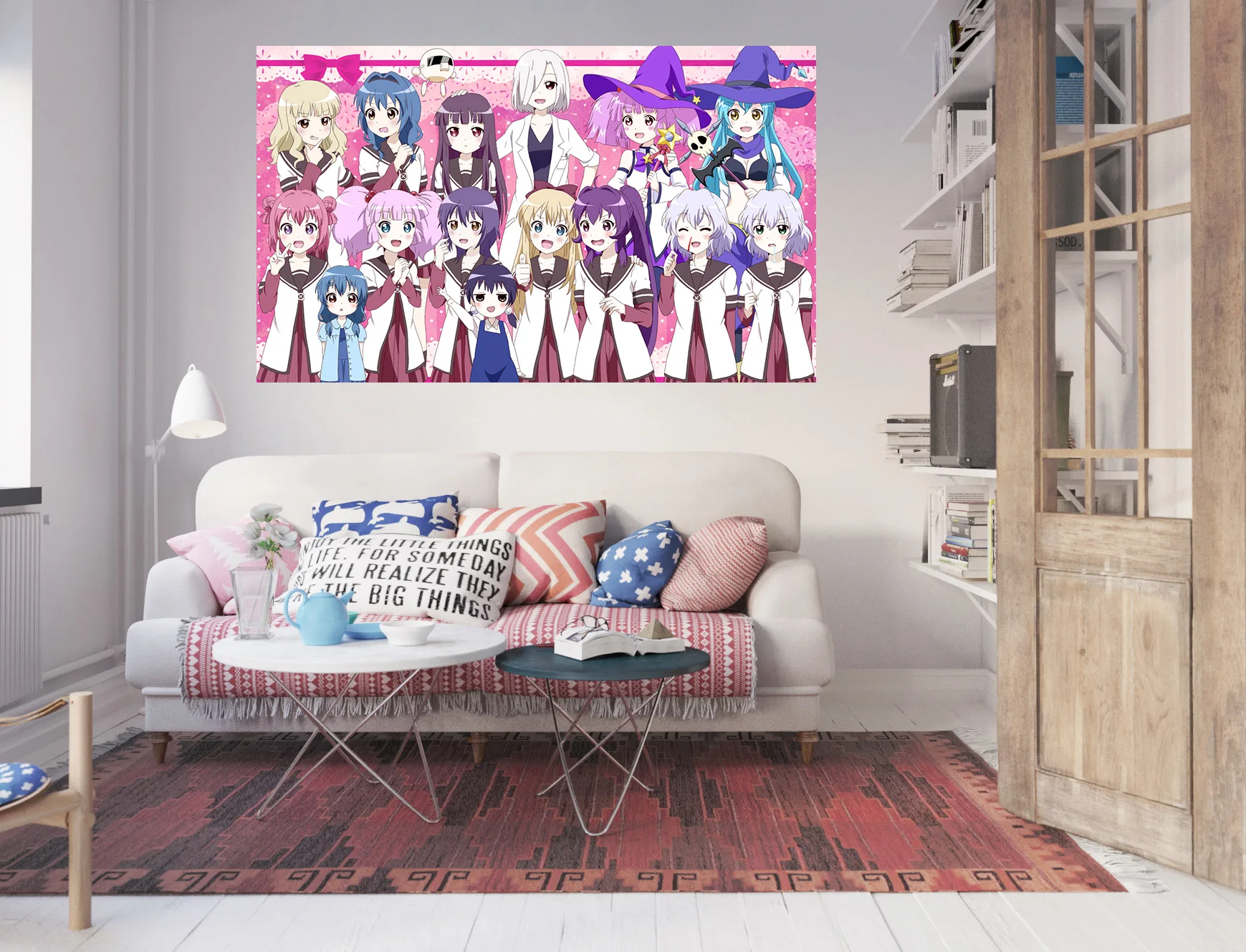[Самоклеящиеся] 3D Yuruyuri 906 японские аниме настенные наклейки фотообои живот |