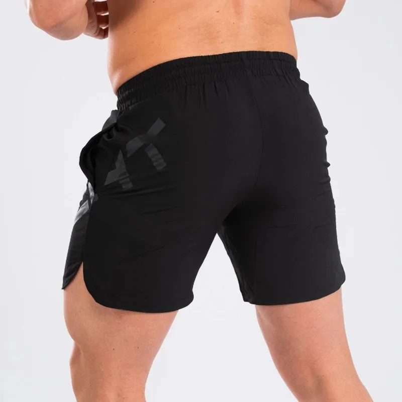 Mens summer new fitness shorts Fashion compression quick drying Bodybuilding Joggers Slim fit clothing | Мужская одежда