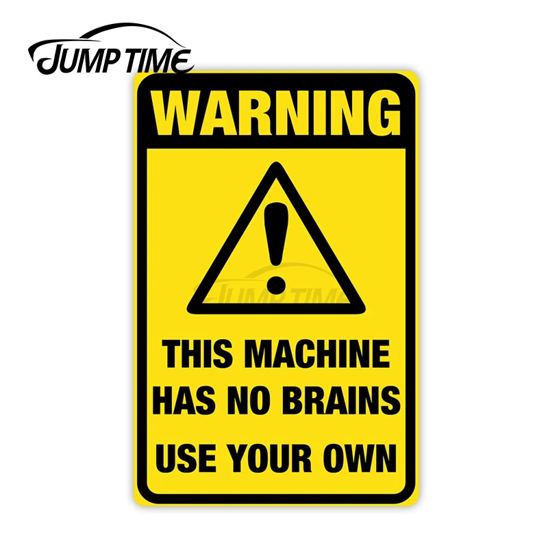 

Автомобильная наклейка с временем скакания, 8 см x 13 см, без мозга, автомобильные наклейки, предупреждающие наклейки на бампер, окно, выпуклое заводское водонепроницаемое виниловое украшение